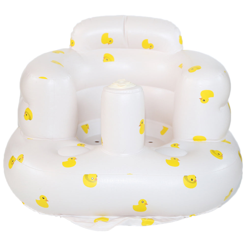 Inflatable PVC Infant Floor Seat with Built-in Pump and Back Support