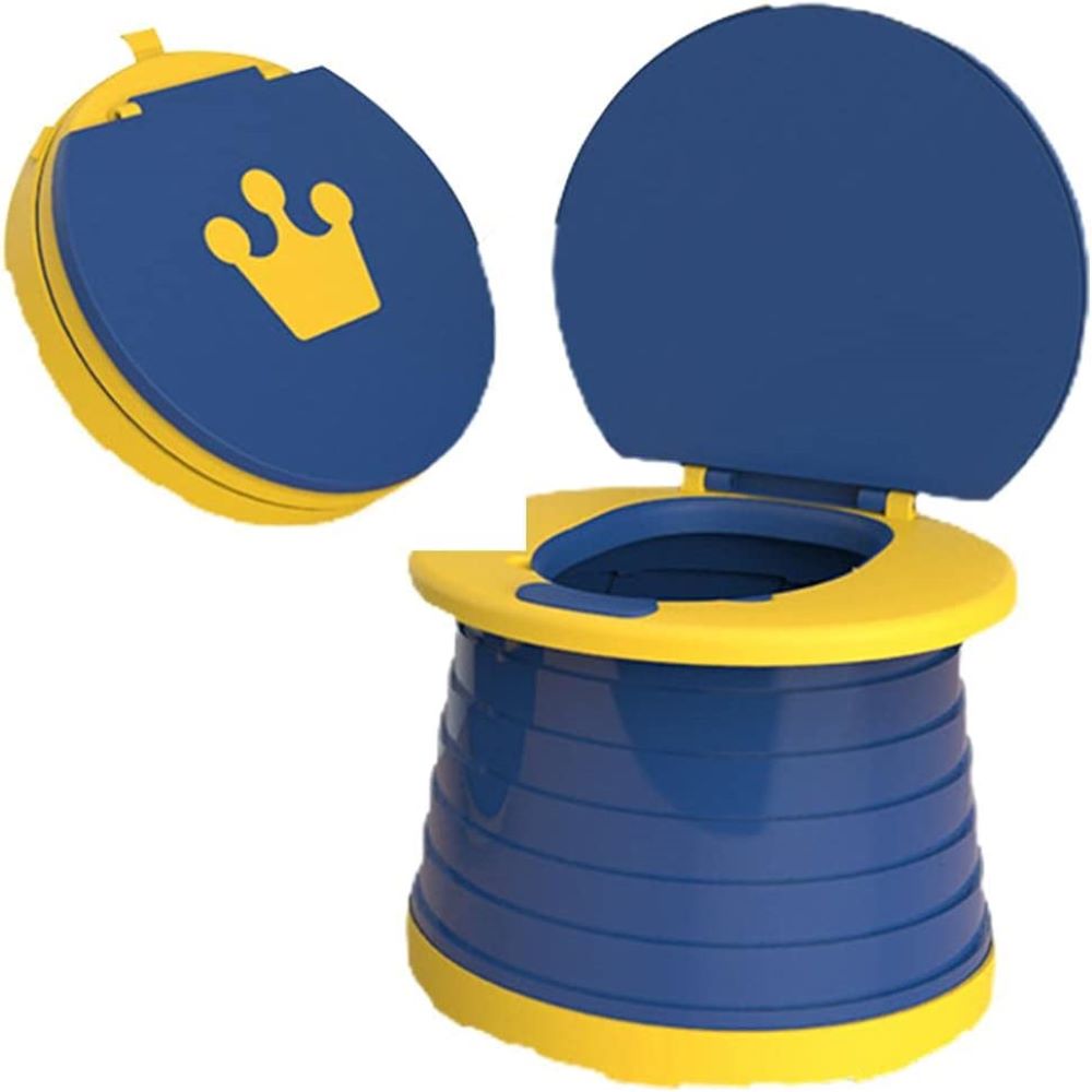 Happy Tiny Mart 2-in-1 Polypropylene Folding Portable Toilet and Urinal