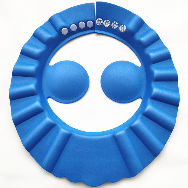 Happy Tiny Mart Adjustable EVA Plastic Waterproof Bath Cap for Shampoo Protection
