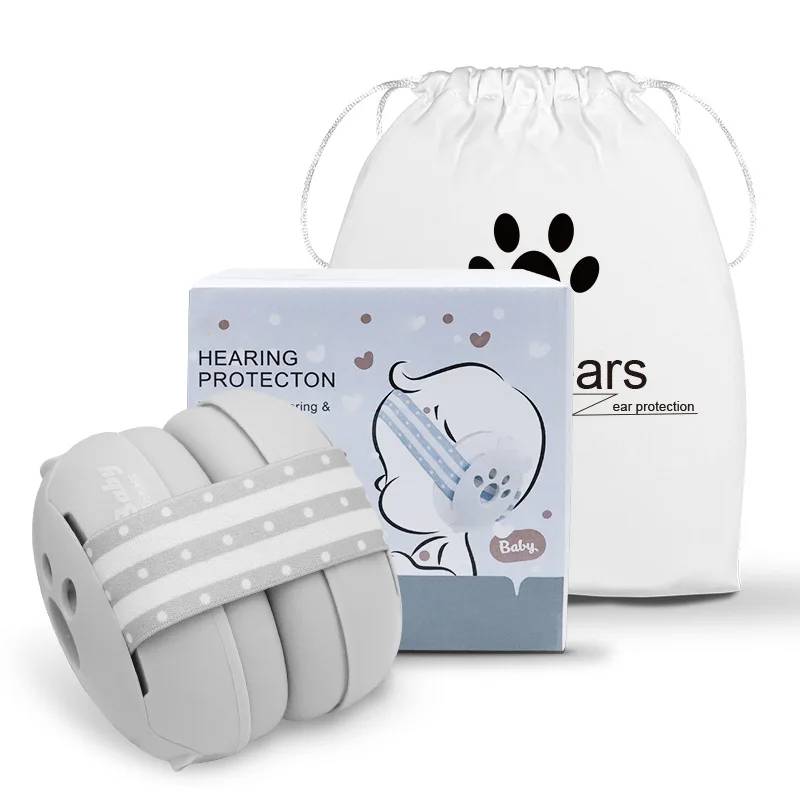 Happy Tiny Mart Infant Ear Protection Earmuffs with Soft Polyester Headband