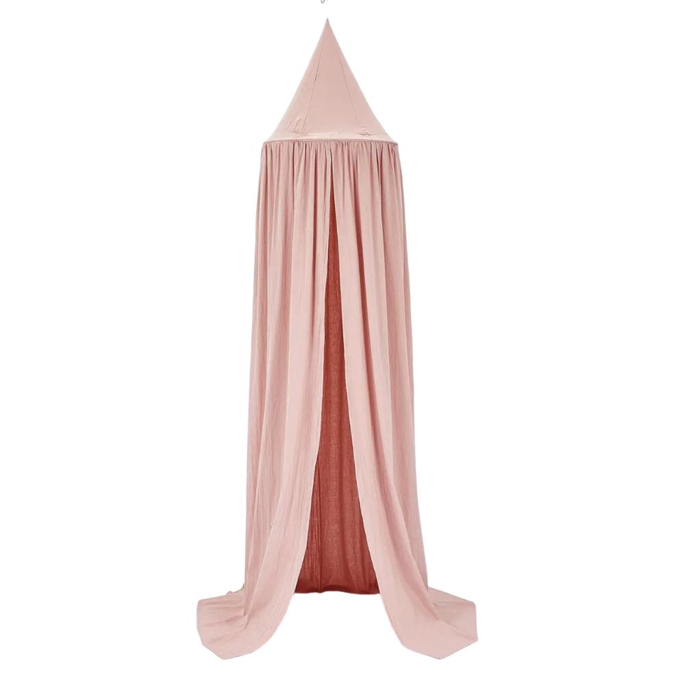 Happy Tiny Mart Cotton Blend Hanging Bed Canopy for Nurseries and Cribs