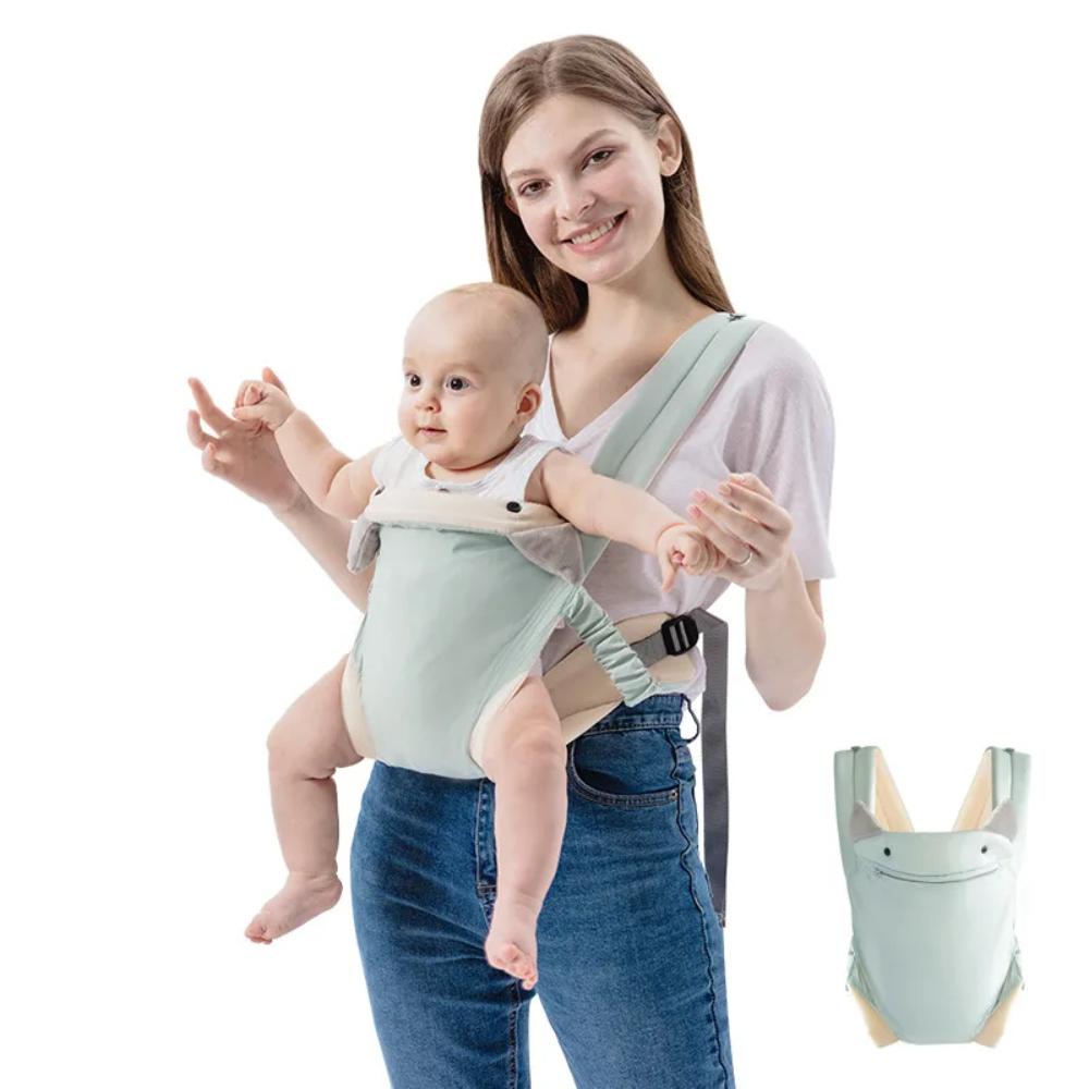 Cotton and Polyester Adjustable Infant Carrier with Mechanical Buckle System