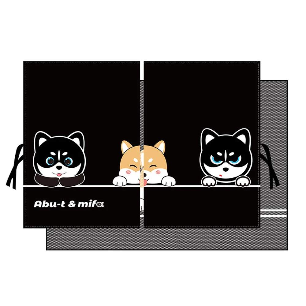 Pongee and Polyester Magnetic Car Side Window Sunshade Curtain for Children