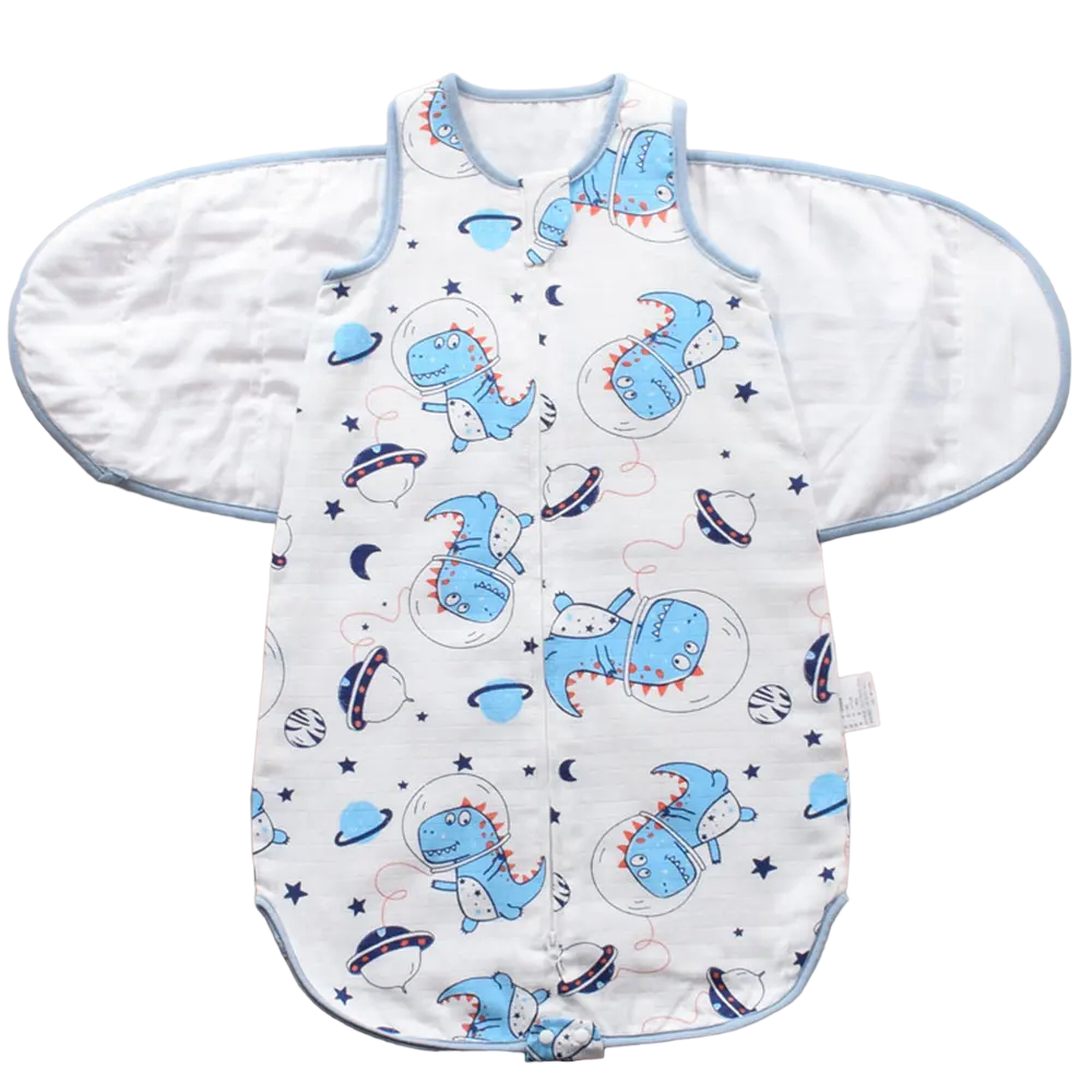 Combed Cotton and Bamboo Fibre Wearable Swaddle Wrap for Diaper Changes