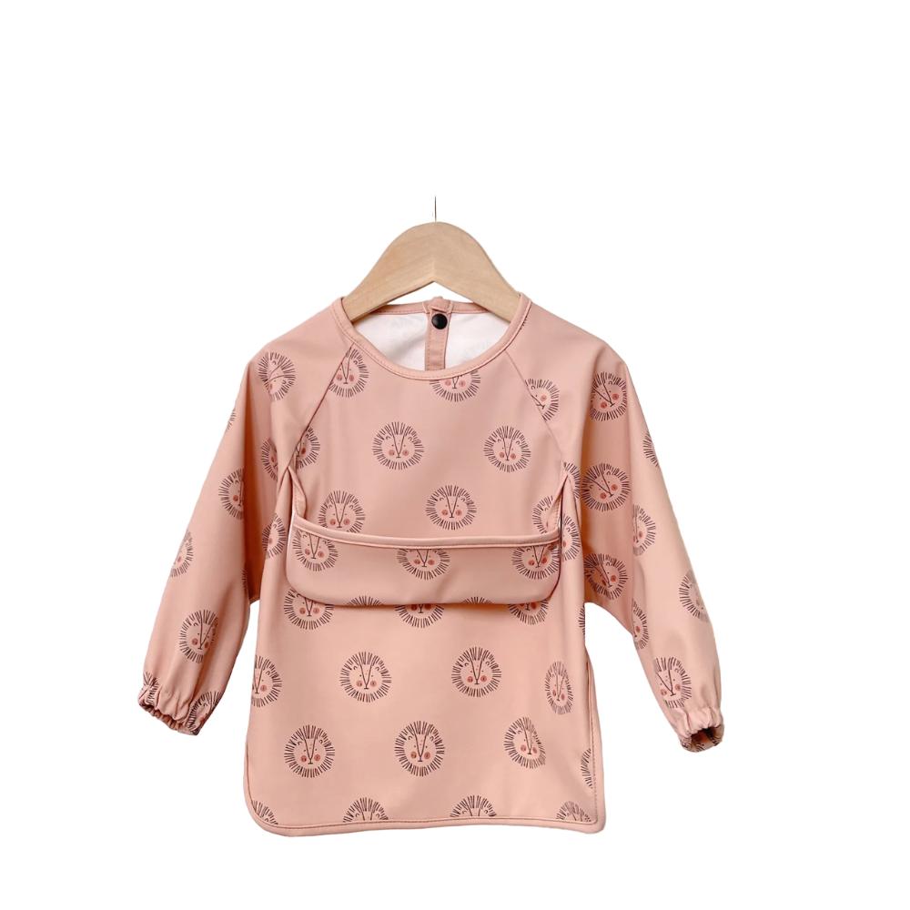 Waterproof PU Long Sleeve Bib for Children and Infants for Meals and Art