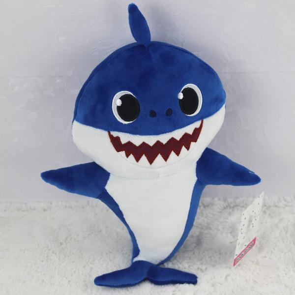 Electronic Shark Shaped Textile Toy with Integrated Sound Playback Module