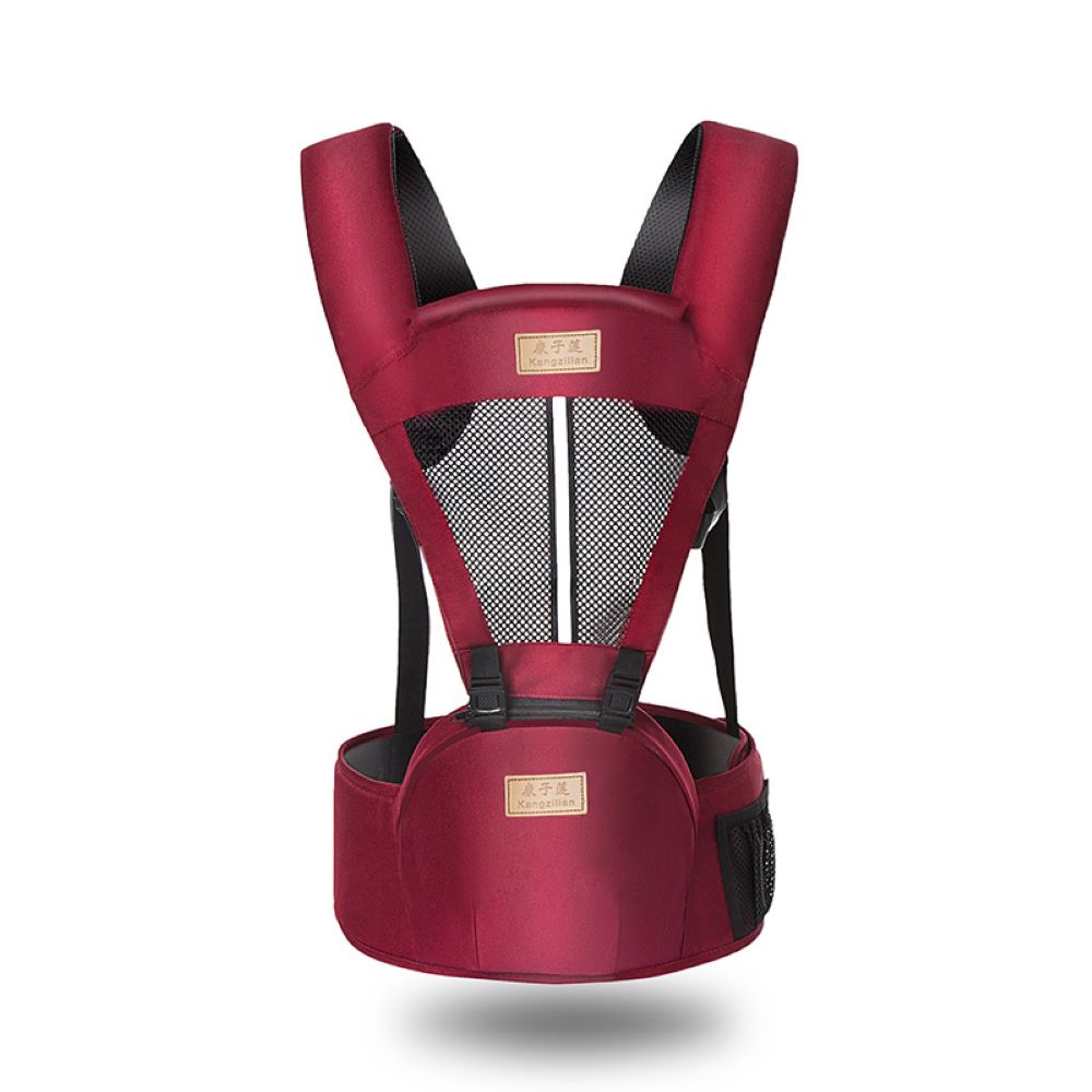 Cotton and Polyester Multifunctional Hipseat Baby Carrier with 15 Positions