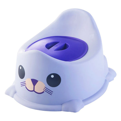 Polypropylene Plastic Portable Toilet Training Seat with Removable Trough and Cover