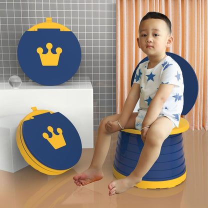 Happy Tiny Mart 2-in-1 Polypropylene Folding Portable Toilet and Urinal