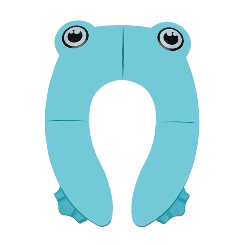 Plastic Foldable Frog Themed Portable Toilet Training Seat Cover for Children