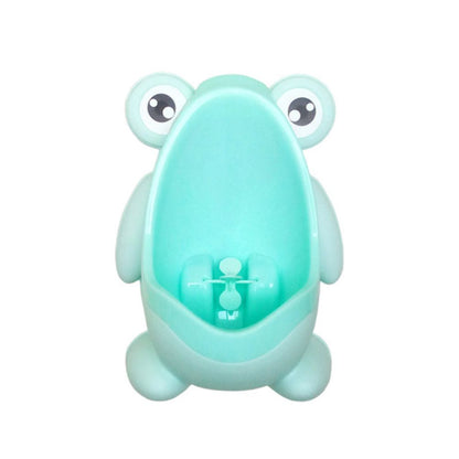 Happy Tiny Mart Polypropylene Frog-Shaped Wall-Mounted Portable Urinal for Toddlers