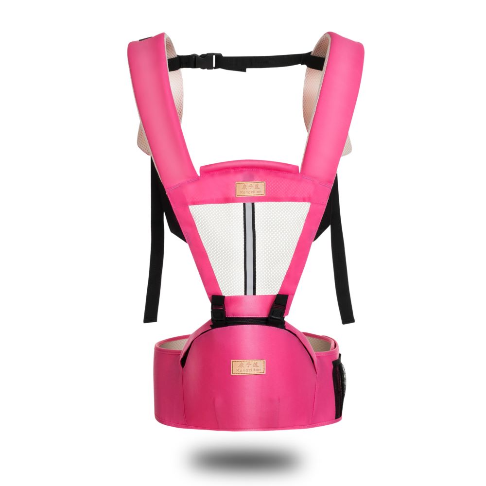 Cotton and Polyester Multifunctional Hipseat Baby Carrier with 15 Positions
