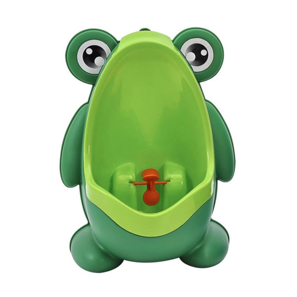 Happy Tiny Mart Polypropylene Frog-Shaped Wall-Mounted Portable Urinal for Toddlers
