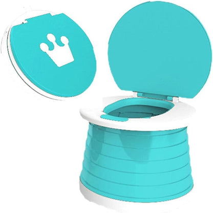 Happy Tiny Mart 2-in-1 Polypropylene Folding Portable Toilet and Urinal