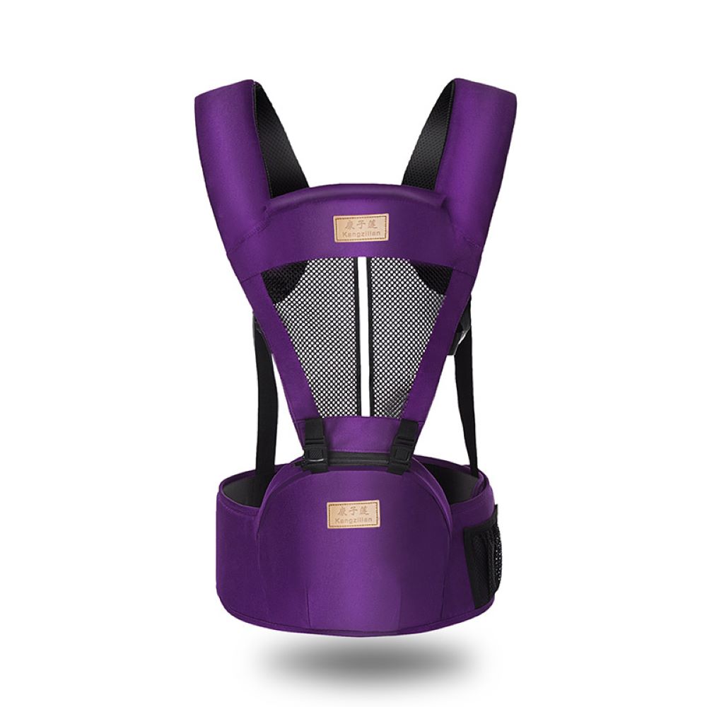 Cotton and Polyester Multifunctional Hipseat Baby Carrier with 15 Positions