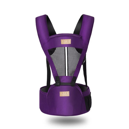 Cotton and Polyester Multifunctional Hipseat Baby Carrier with 15 Positions