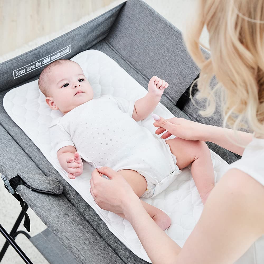 Waterproof Bamboo Fiber and Polyester Reusable Diaper Changing Pad Mat