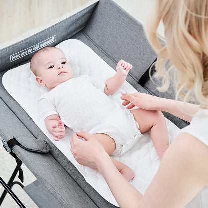 Waterproof Bamboo Fiber and Polyester Reusable Diaper Changing Pad Mat