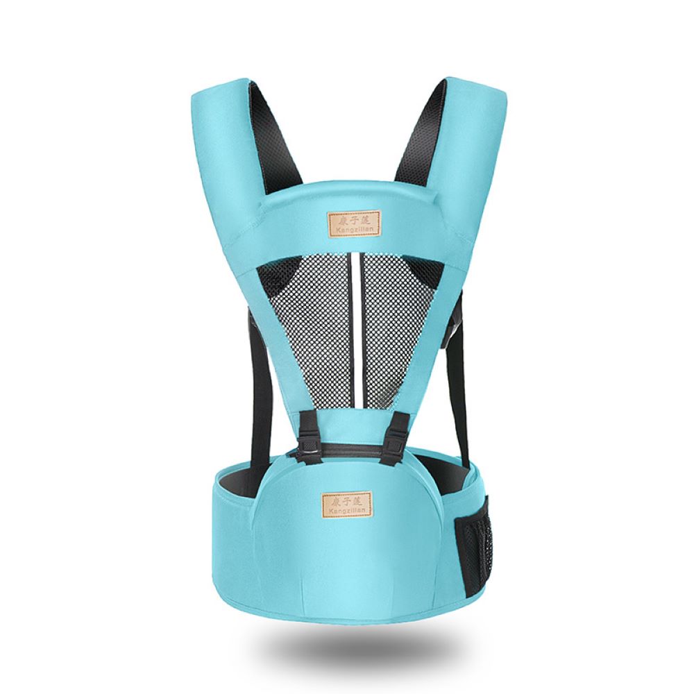 Cotton and Polyester Multifunctional Hipseat Baby Carrier with 15 Positions