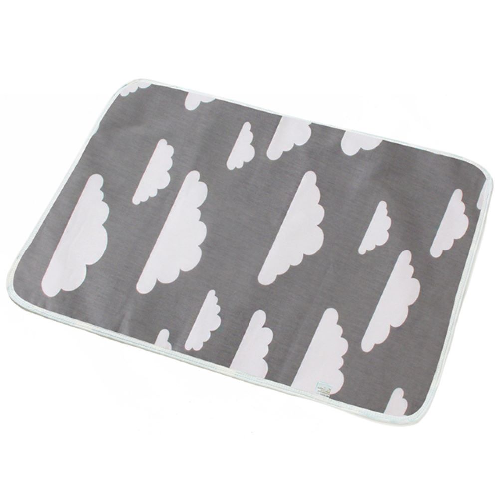 Happy Tiny Mart Cotton and EVA Waterproof Reusable Portable Diaper Changing Mat