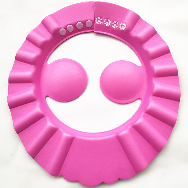 Happy Tiny Mart Adjustable EVA Plastic Waterproof Bath Cap for Shampoo Protection