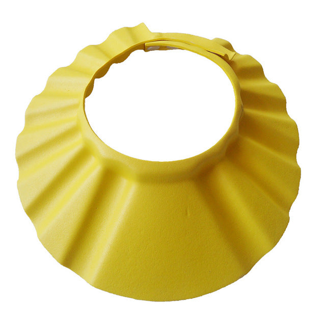 Happy Tiny Mart Adjustable EVA Plastic Waterproof Bath Cap for Shampoo Protection