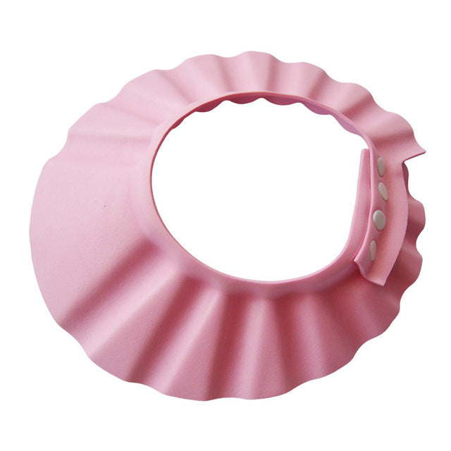 Happy Tiny Mart Adjustable EVA Plastic Waterproof Bath Cap for Shampoo Protection