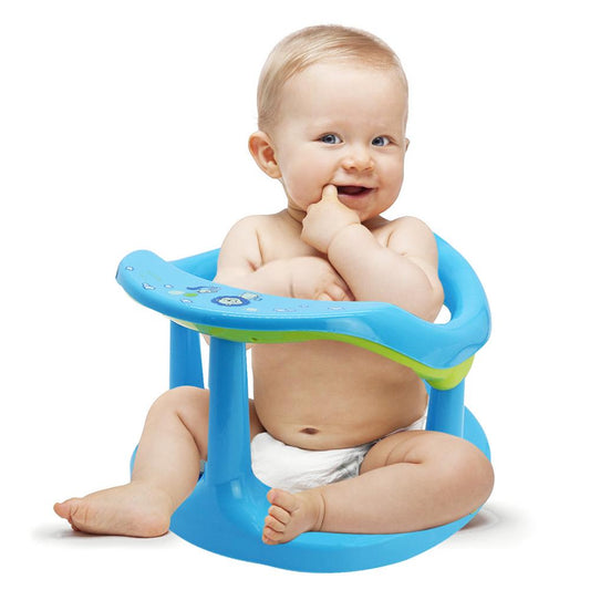 Happy Tiny Mart Plastic Baby Bath Support Seat with Suction Cup Base