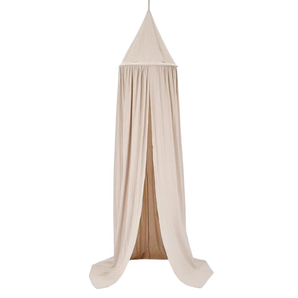 Happy Tiny Mart Cotton Blend Hanging Bed Canopy for Nurseries and Cribs