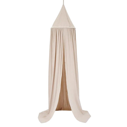 Happy Tiny Mart Cotton Blend Hanging Bed Canopy for Nurseries and Cribs