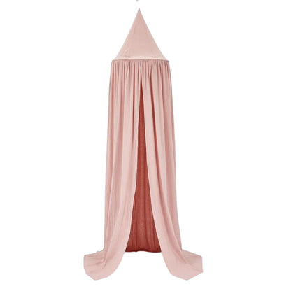 Happy Tiny Mart Cotton Blend Hanging Bed Canopy for Nurseries and Cribs