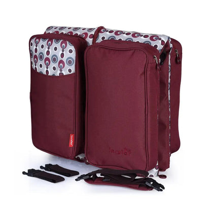 Waterproof Nylon Foldable Diaper Bag and Portable Infant Changing Station