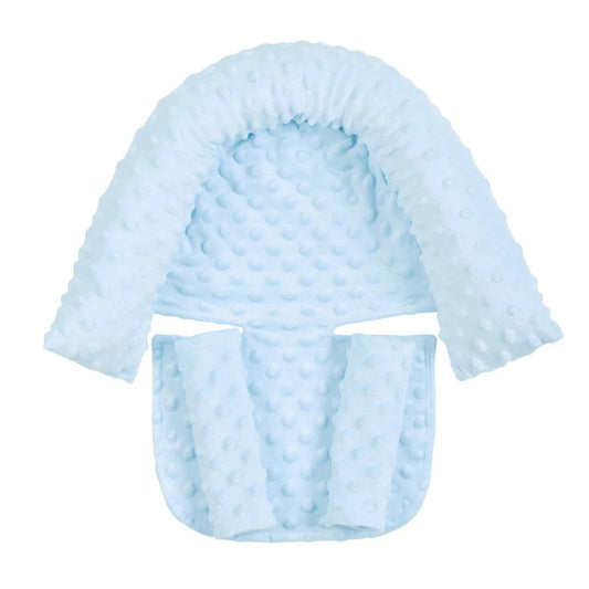Polyester Cotton U-Shaped Baby Stroller Seat Head Support and Strap Cushion Set