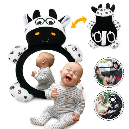 Happy Tiny Mart High Contrast Cloth Floor Mirror for Infant Tummy Time