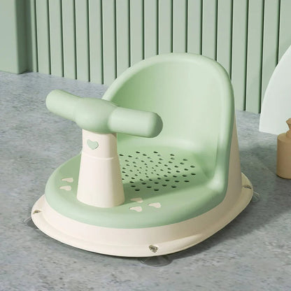 Plastic Non-Slip Baby Bath Seat with Suction Cup Base for Bathtubs