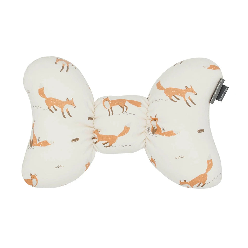 Cotton and Polyester Bow Shaped Infant Support Pillow for Head and Neck