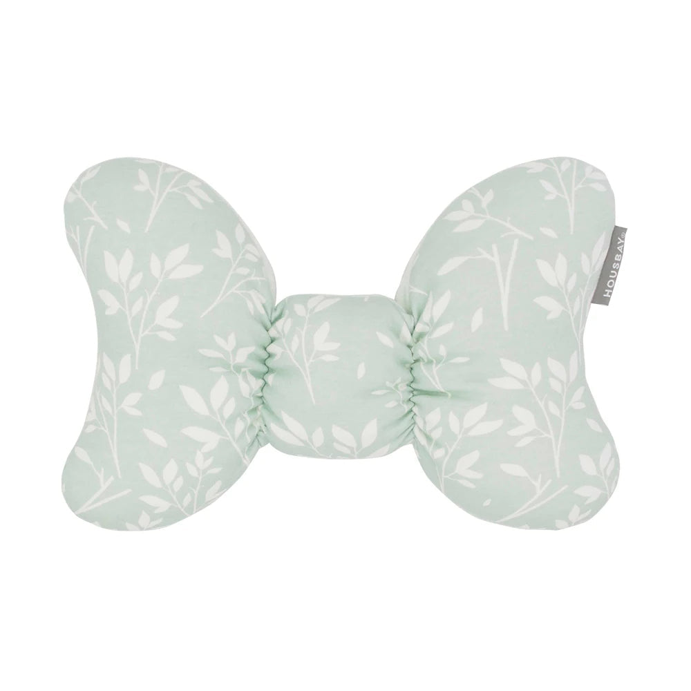 Cotton and Polyester Bow Shaped Infant Support Pillow for Head and Neck