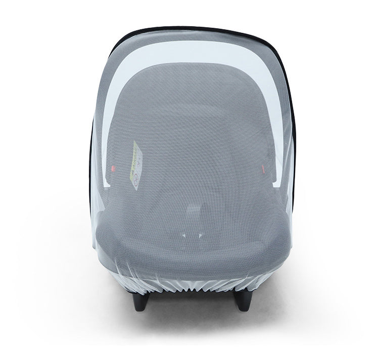 Transparent EVA Baby Stroller Rain Cover with Polyester Mesh Mosquito Net