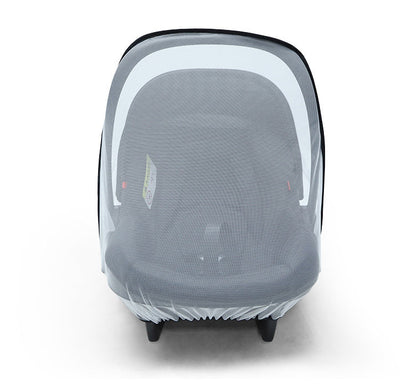 Transparent EVA Baby Stroller Rain Cover with Polyester Mesh Mosquito Net