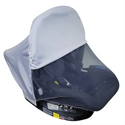 Transparent EVA Baby Stroller Rain Cover with Polyester Mesh Mosquito Net