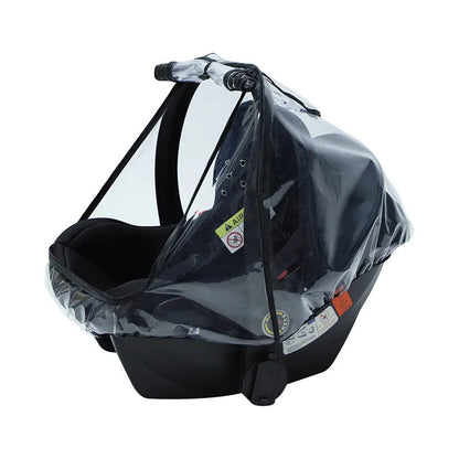 Transparent EVA Baby Stroller Rain Cover with Polyester Mesh Mosquito Net