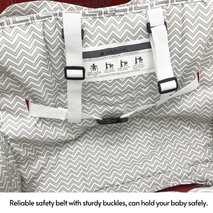 2-in-1 Polyester Shopping Cart and High Chair Cover for Infants