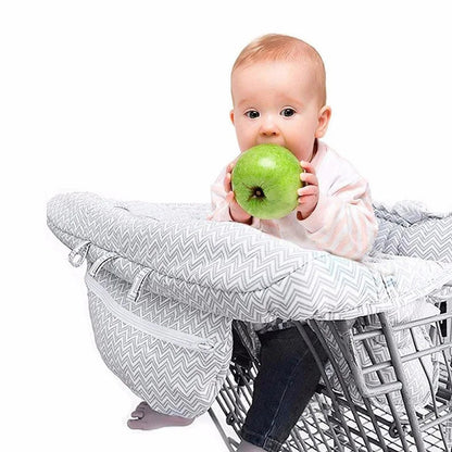 2-in-1 Polyester Shopping Cart and High Chair Cover for Infants