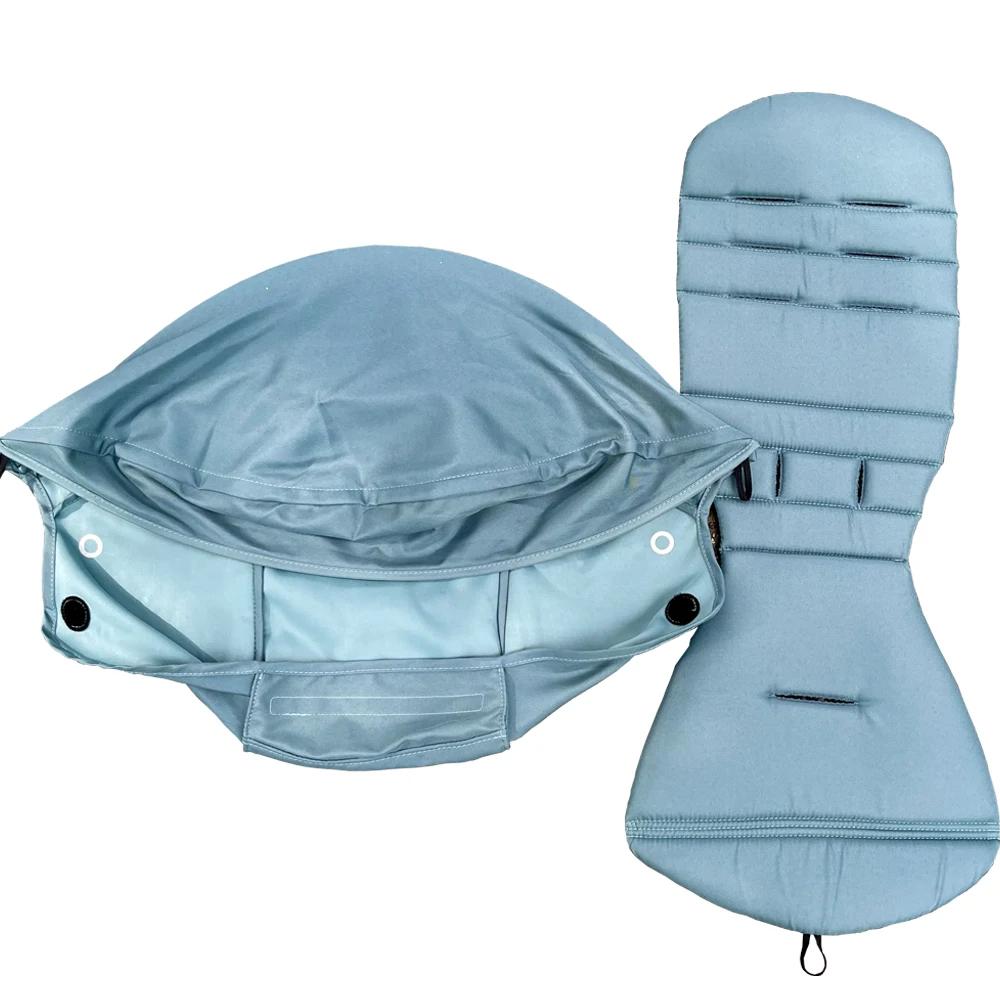 Universal Oxford Cloth Stroller Canopy and Padded Seat Cushion Set