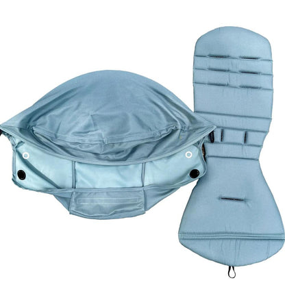 Universal Oxford Cloth Stroller Canopy and Padded Seat Cushion Set