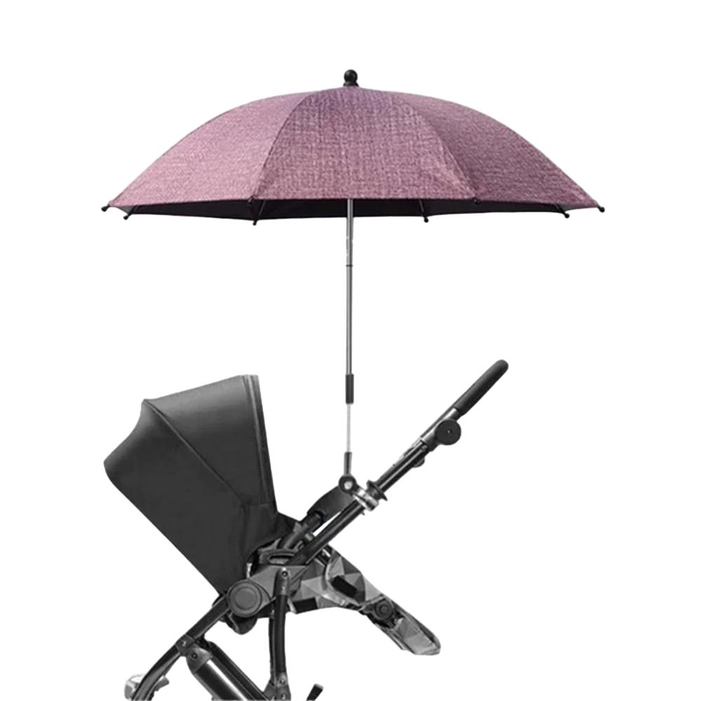 Waterproof UV 50+ Alloy Frame Adjustable Clamp Universal Stroller Umbrella