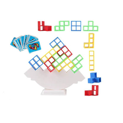 Happy Tiny Mart ABS Plastic Multi-Piece Balance Stacking Game with Chassis