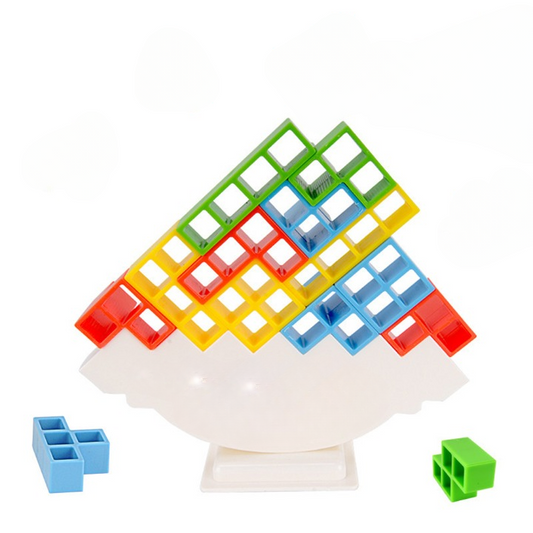 Happy Tiny Mart ABS Plastic Multi-Piece Balance Stacking Game with Chassis