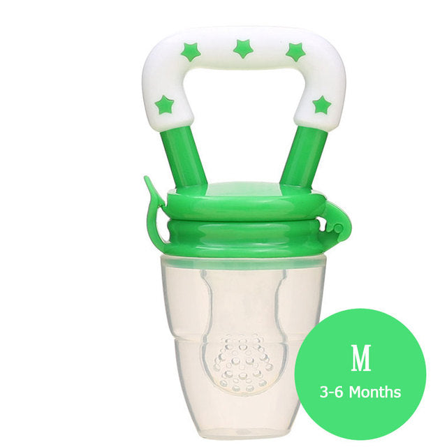 Happy Tiny Mart Silicone Mesh Baby Fruit Feeder and Teething Toy