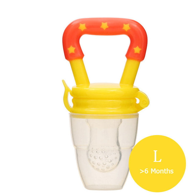 Happy Tiny Mart Silicone Mesh Baby Fruit Feeder and Teething Toy